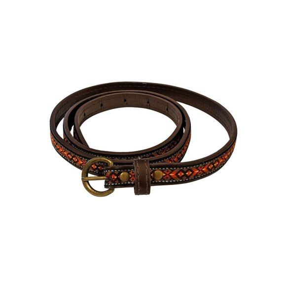 Southwestern Aztec Embroidered Women's Belt Size M(29-33in) - Picture 1 of 4